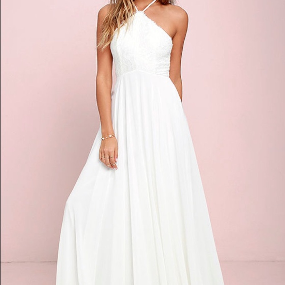 Lulus Everlasting Enchantment Ivory Maxi Dress